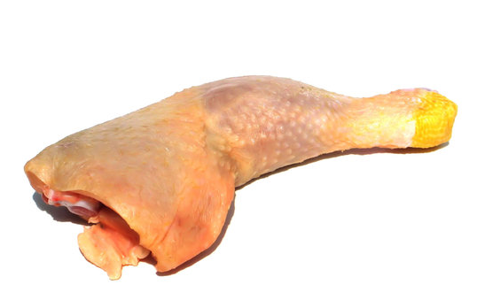 Why is chicken skin yellow